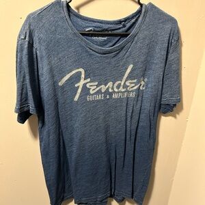 Lucky Brand Blue Fender Graphic Tee